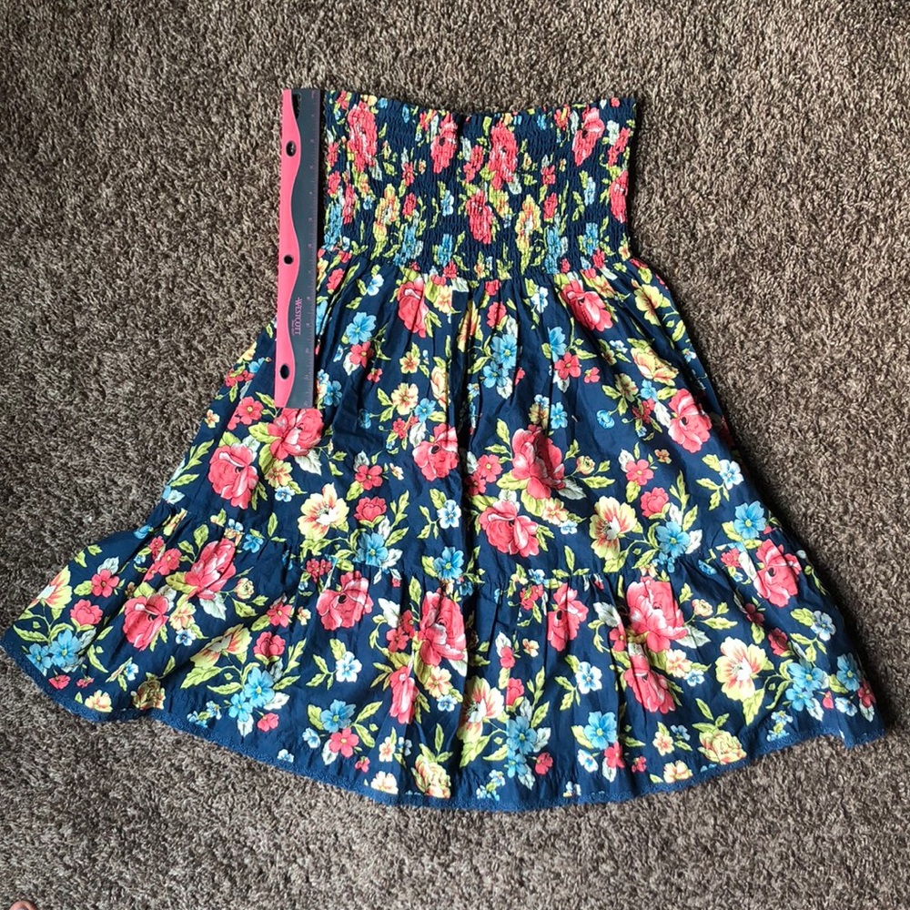 colored FLOWER dress / cover-up